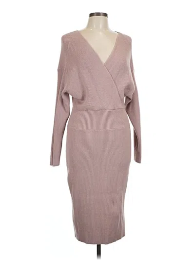 Pre-owned Express Cocktail Dress In Tan