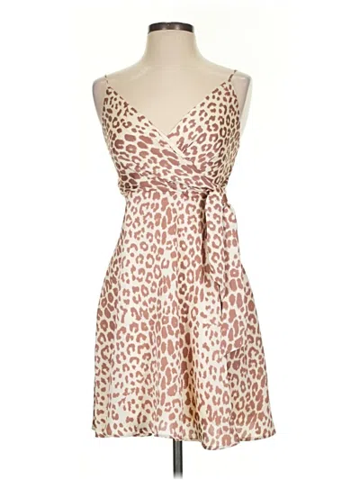 Pre-owned Express Cocktail Dress In Tan