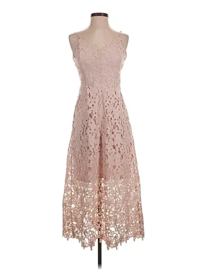 Pre-owned Express Cocktail Dress In Tan