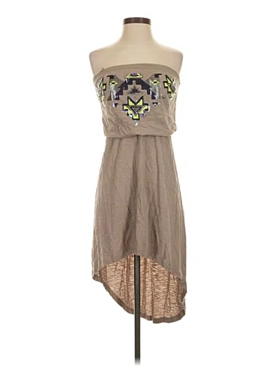Pre-owned Express Cocktail Dress In Tan