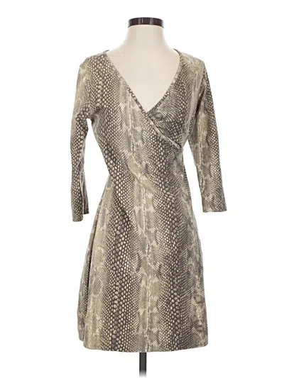 Pre-owned Express Cocktail Dress In Tan