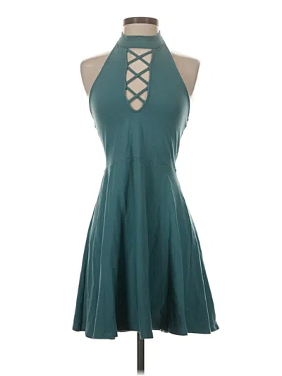 Pre-owned Express Cocktail Dress In Teal