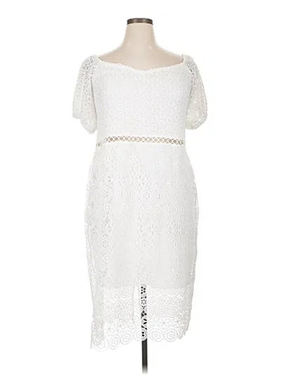 Pre-owned Express Cocktail Dress In White