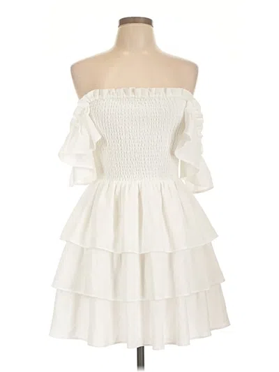Pre-owned Express Cocktail Dress In White