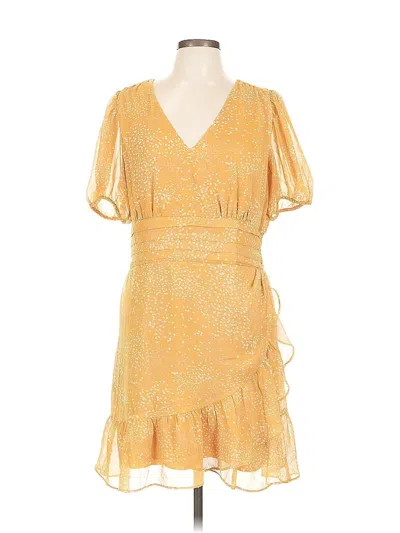 Pre-owned Express Cocktail Dress In Yellow