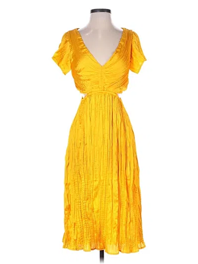 Pre-owned Express Cocktail Dress In Yellow