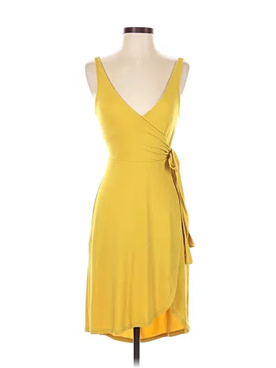 Pre-owned Express Cocktail Dress In Yellow