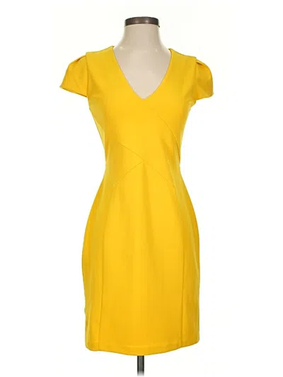 Pre-owned Express Cocktail Dress In Yellow