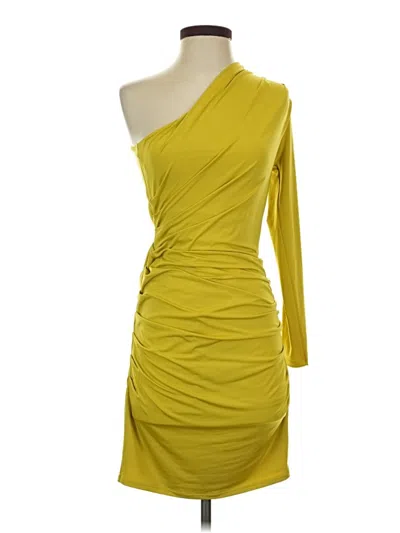Pre-owned Express Cocktail Dress In Yellow