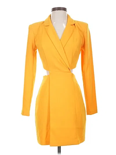 Pre-owned Express Cocktail Dress In Yellow