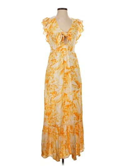 Pre-owned Express Cocktail Dress In Yellow