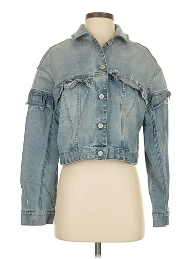Pre-owned Express Denim Jacket In Blue