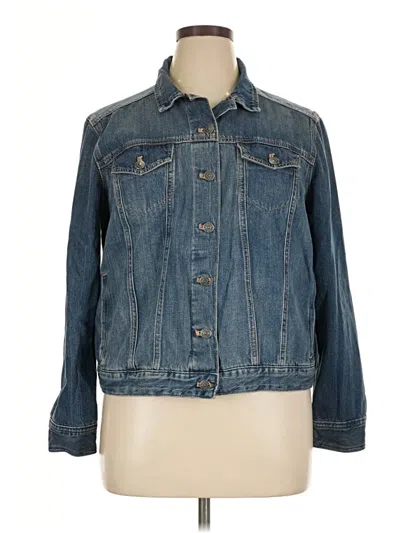 Pre-owned Express Denim Jacket In Blue