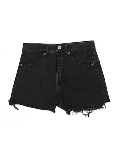 Pre-owned Express Denim Shorts In Black
