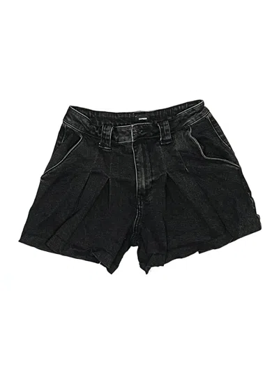 Pre-owned Express Denim Shorts In Black