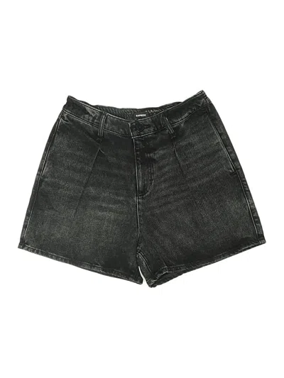 Pre-owned Express Denim Shorts In Black