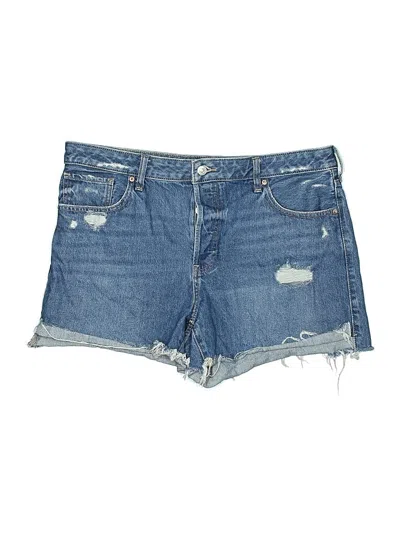 Pre-owned Express Denim Shorts In Blue