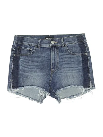 Pre-owned Express Denim Shorts In Blue