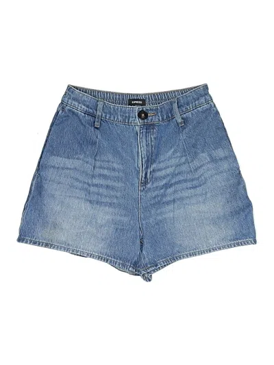 Pre-owned Express Denim Shorts In Blue