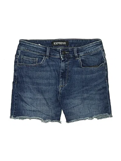 Pre-owned Express Denim Shorts In Blue
