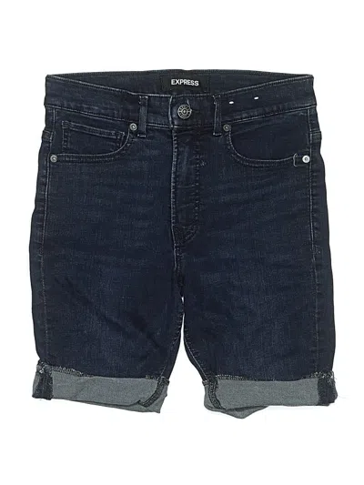 Pre-owned Express Denim Shorts In Blue