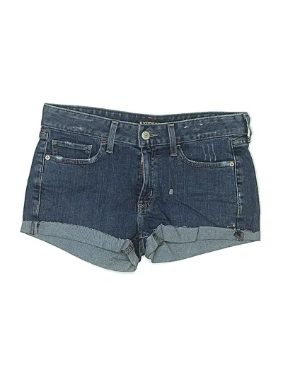 Pre-owned Express Denim Shorts In Blue