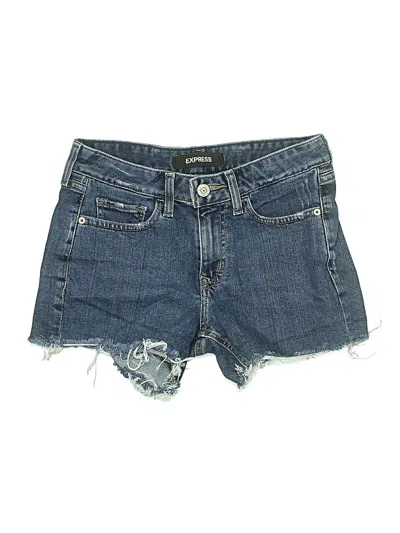 Pre-owned Express Denim Shorts In Blue