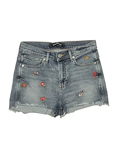 Pre-owned Express Denim Shorts In Blue