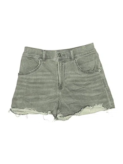 Pre-owned Express Denim Shorts In Green