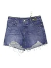 Express Denim Shorts In Multi
