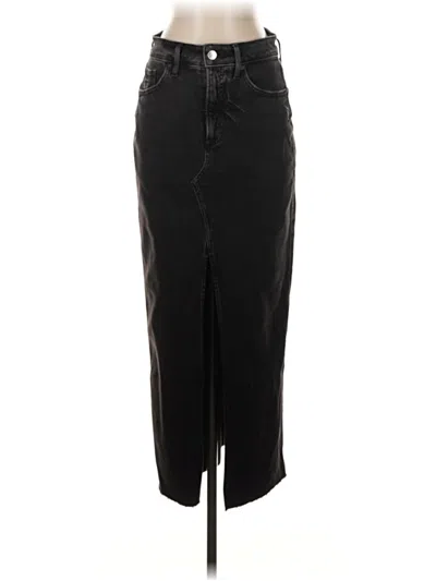 Pre-owned Express Denim Skirt In Black
