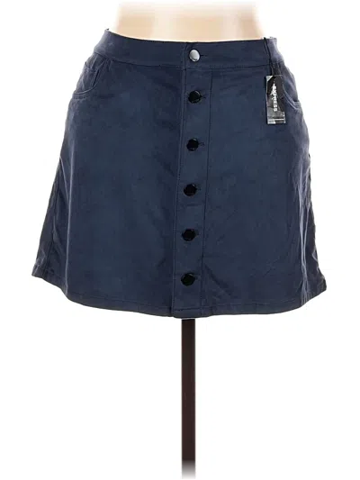 Pre-owned Express Denim Skirt In Blue