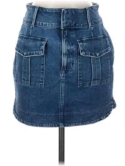 Pre-owned Express Denim Skirt In Blue