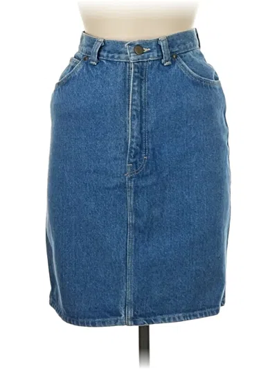 Pre-owned Express Denim Skirt In Blue