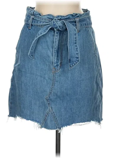 Pre-owned Express Denim Skirt In Blue