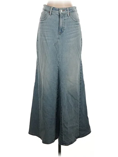 Pre-owned Express Denim Skirt In Blue