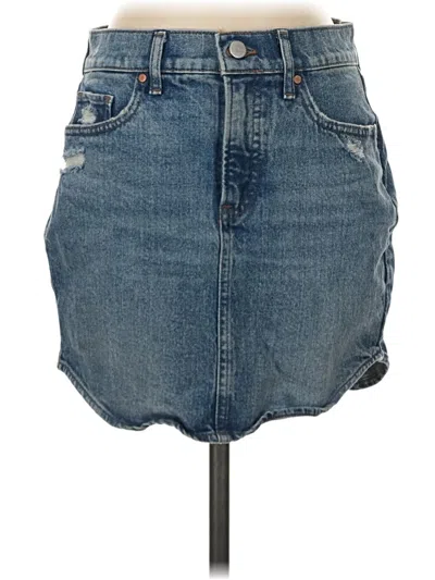 Pre-owned Express Denim Skirt In Blue