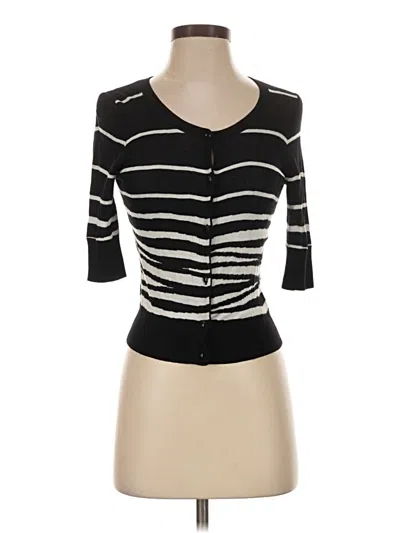 Pre-owned Express Design Studio 3/4 Sleeve Top Black Sweetheart Neckline Tops