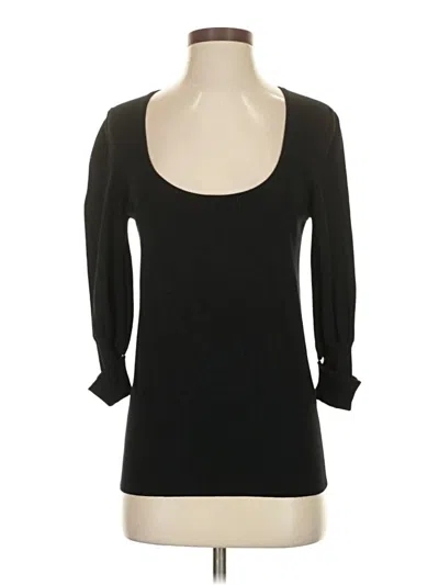 Pre-owned Express Design Studio 3/4 Sleeve T-shirt In Black
