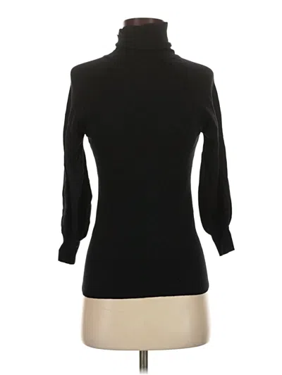Pre-owned Express Design Studio 3/4 Sleeve Turtleneck In Black