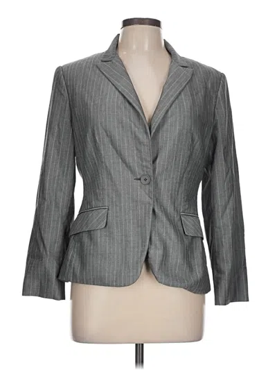 Pre-owned Express Design Studio Blazer Jacket In Gray