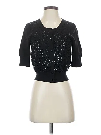 Pre-owned Express Design Studio Cardigan Sweater In Black