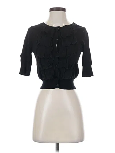 Pre-owned Express Design Studio Cardigan Sweater In Black