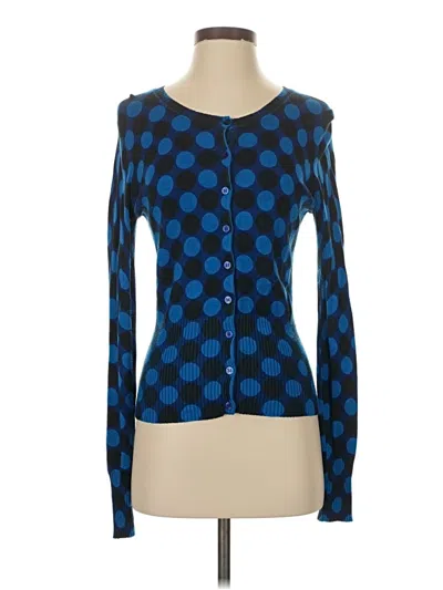 Pre-owned Express Design Studio Cardigan Sweater In Blue