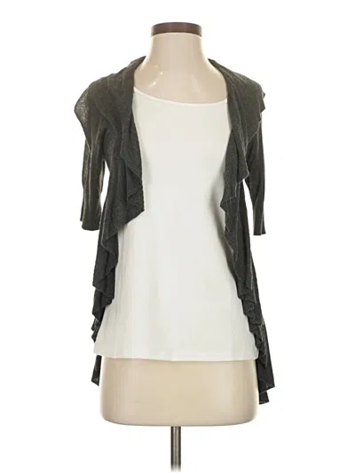 Pre-owned Express Design Studio Cardigan Sweater In Gray