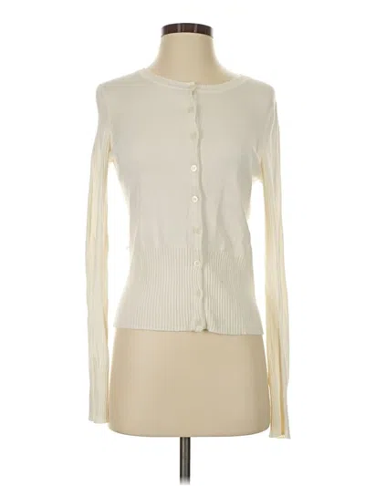 Pre-owned Express Design Studio Cardigan Sweater In Ivory