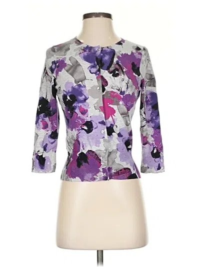 Pre-owned Express Design Studio Cardigan Sweater In Purple