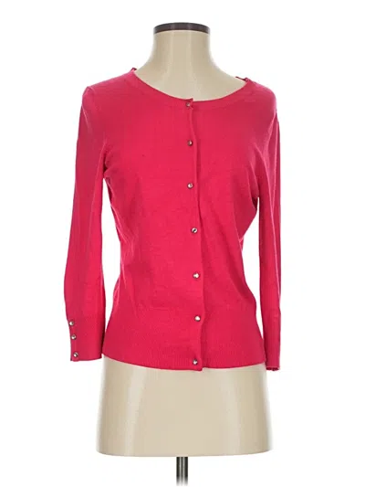 Pre-owned Express Design Studio Cardigan Sweater In Red