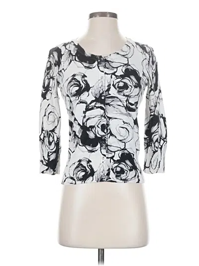 Pre-owned Express Design Studio Cardigan Sweater In Silver