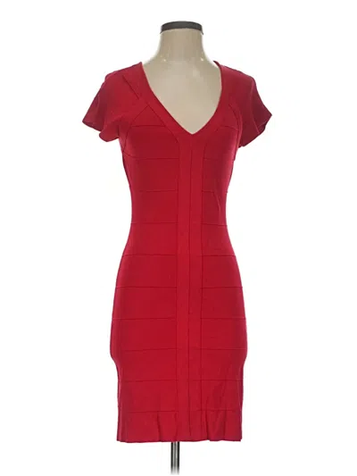 Pre-owned Express Design Studio Casual Dress In Red